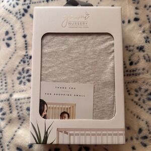 Goumi Kids Changing Pad Cover Grey Bamboo/Organic Cotton NIB